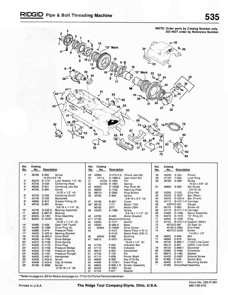 ridgid 300 parts diagram