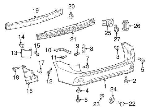 toyota sienna body parts diagram