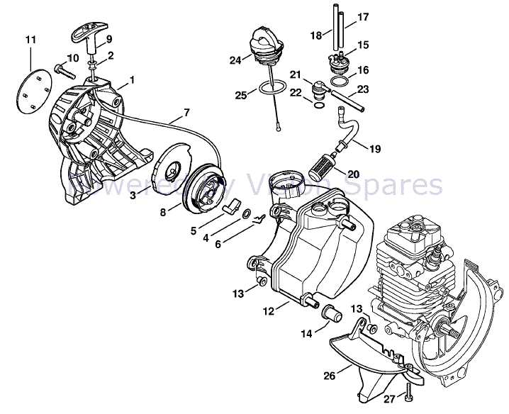 stihl fs 130 parts diagram