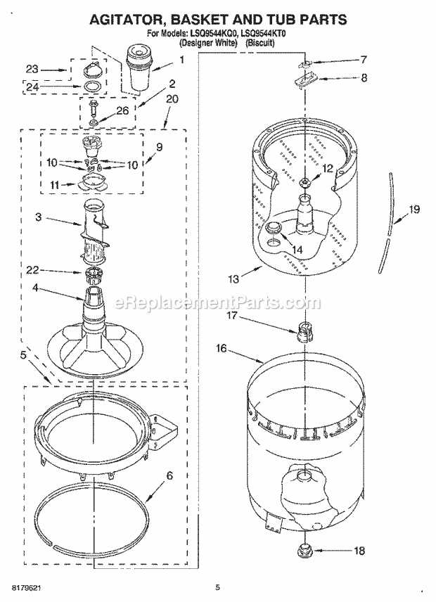 whirlpool ultimate care ii parts diagram