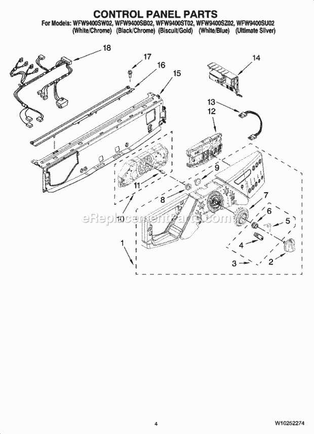 whirlpool ultimate care ii parts diagram