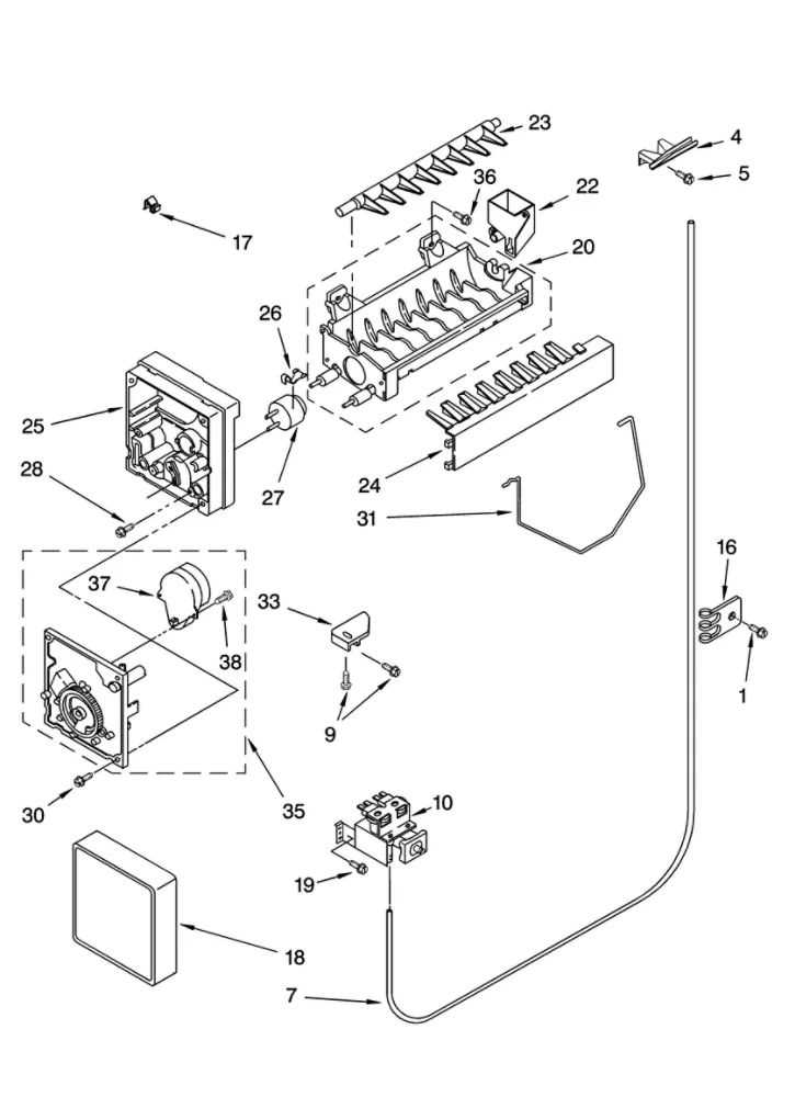 refrigerator parts diagram