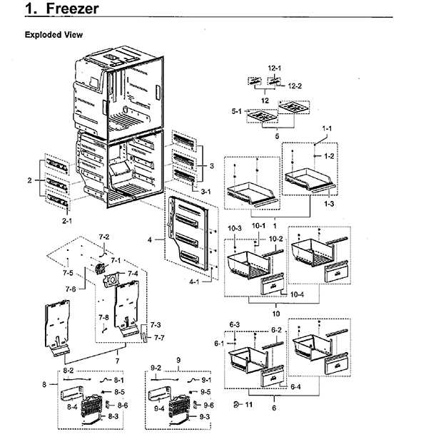 samsung refrigerator door parts diagram