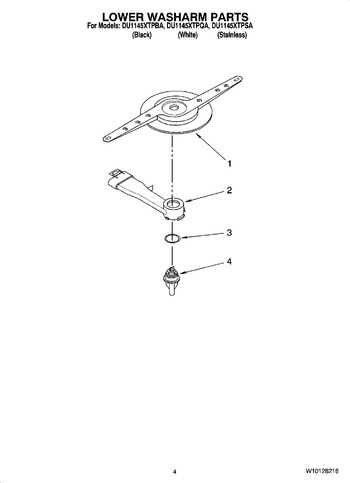 whirlpool quiet partner ii dishwasher parts diagram