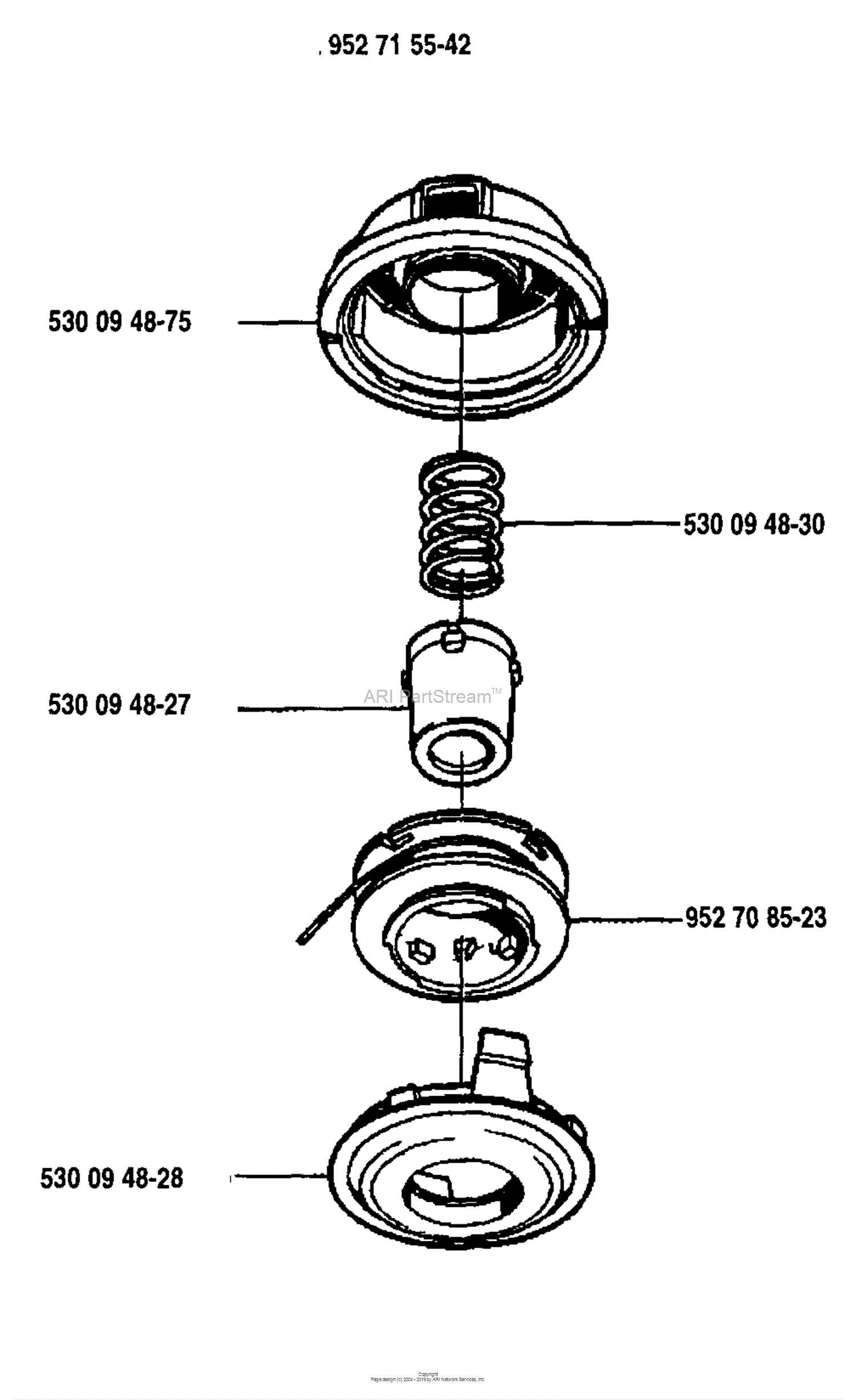 stihl fs 38 trimmer head parts diagram