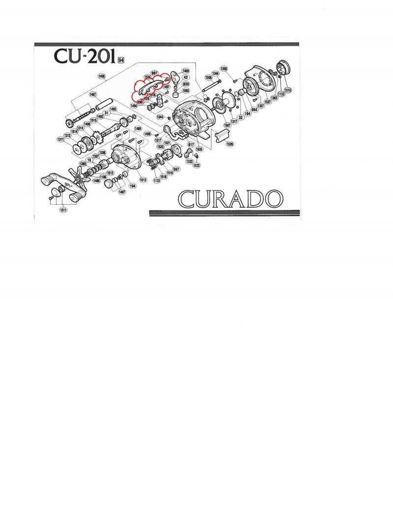 shimano curado parts diagram