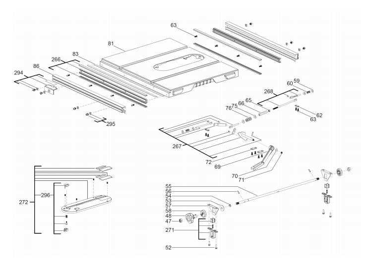 dewalt dwe7491 parts diagram