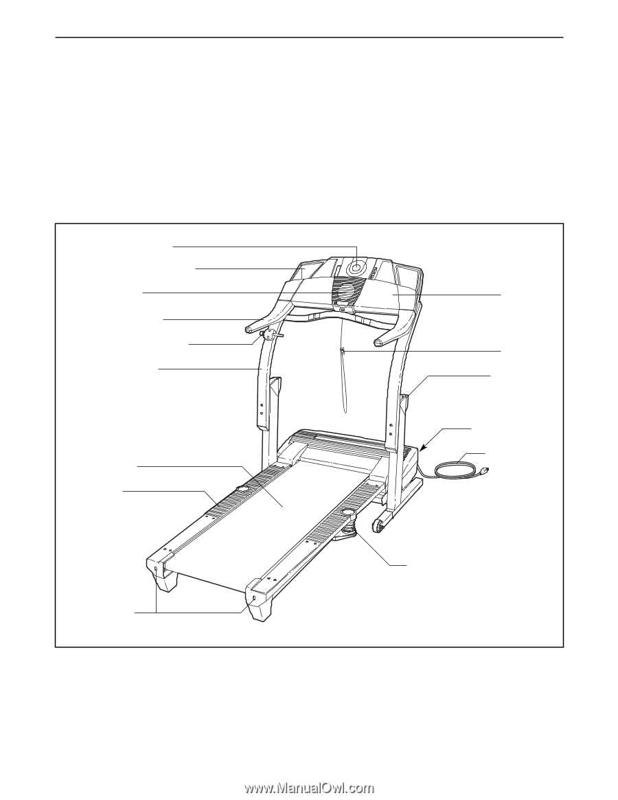 proform treadmill parts diagram