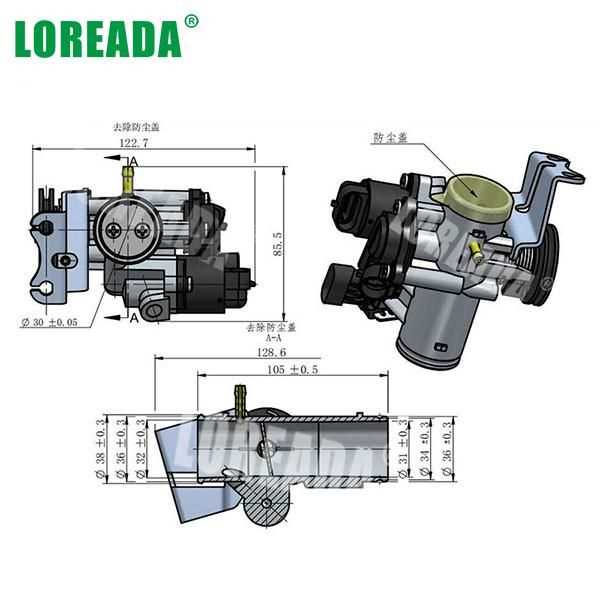 throttle parts diagram