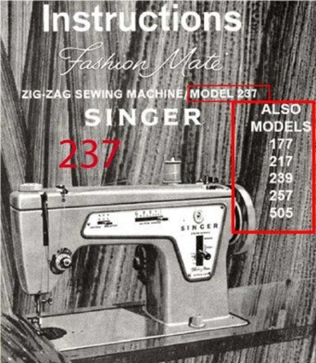 singer fashion mate 257 parts diagram