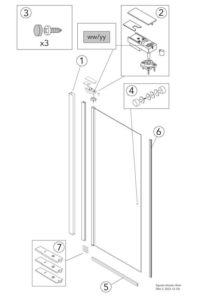 shower parts diagram