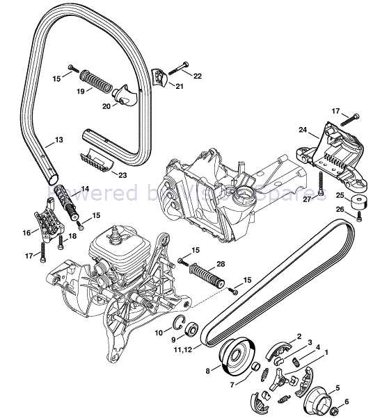 stihl concrete saw parts diagram