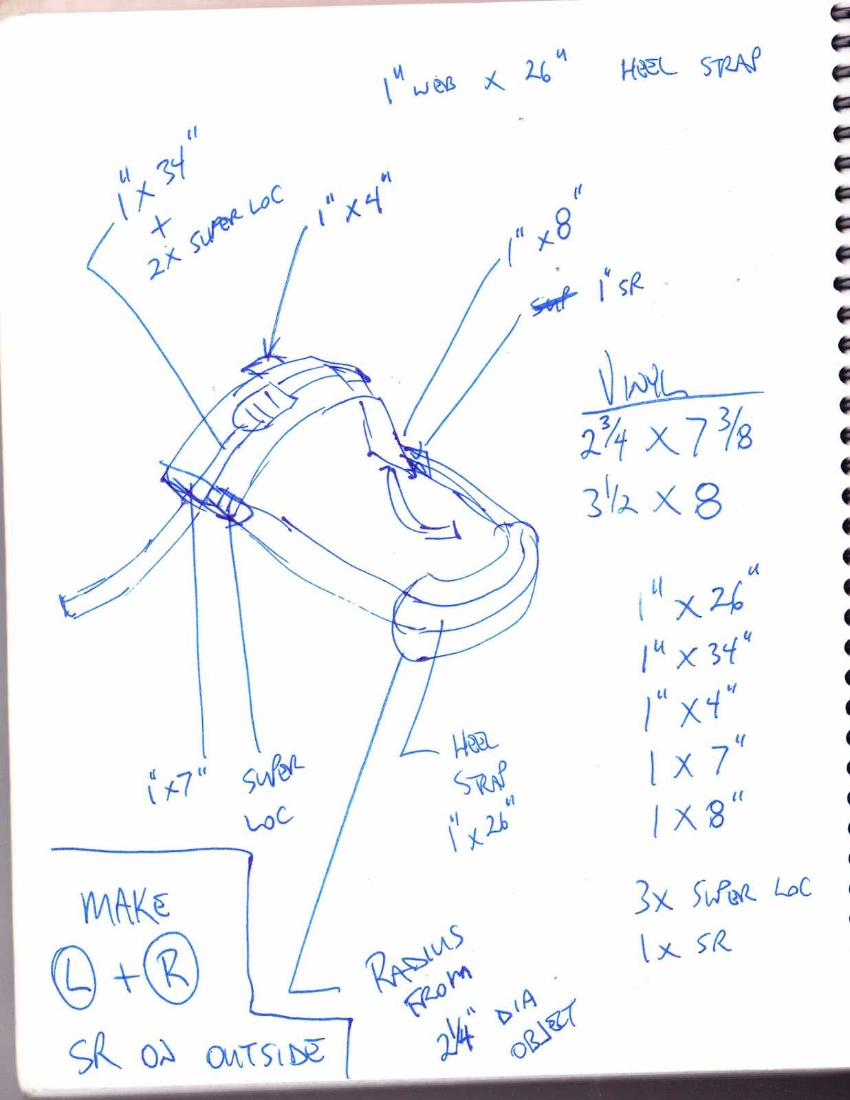 snowshoe parts diagram