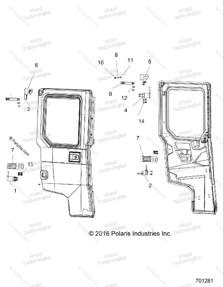 polaris ranger xp 1000 parts diagram