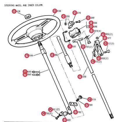 steering column parts diagram