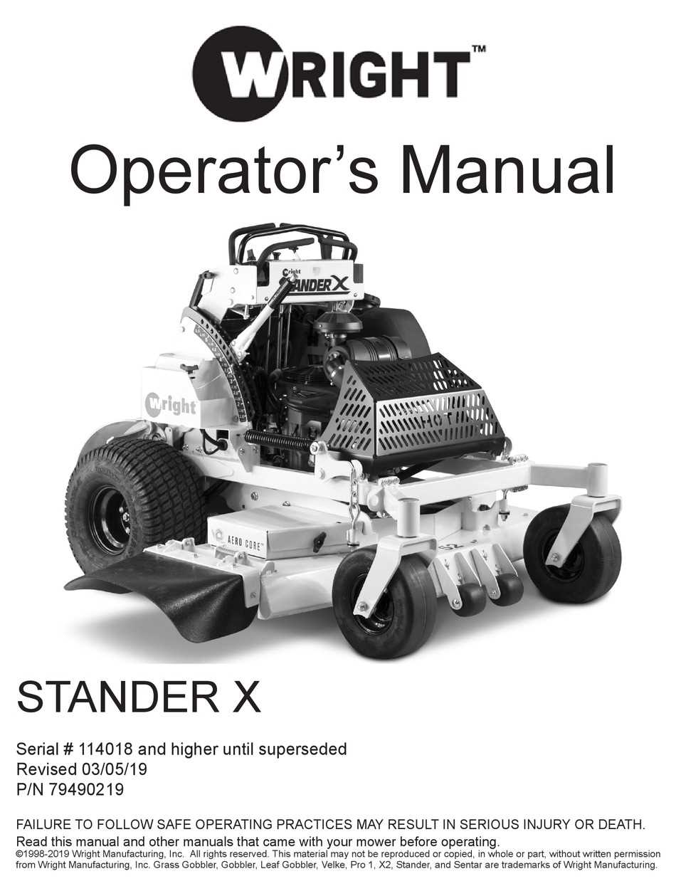 wright stander x parts diagram