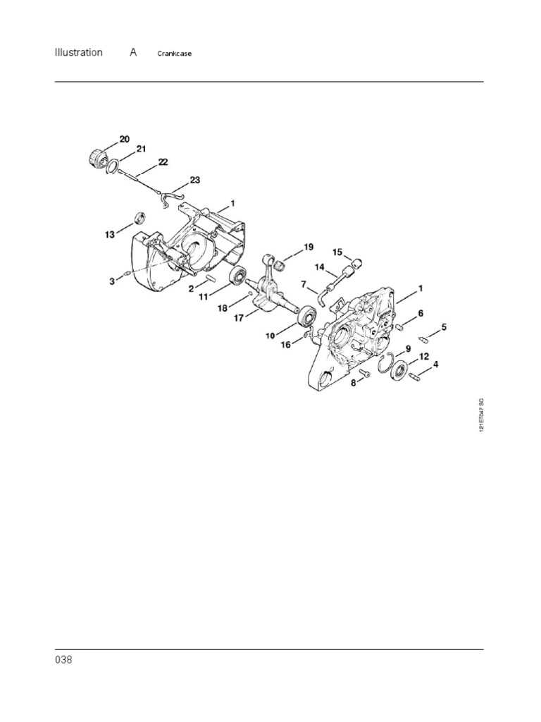 stihl 038 av parts diagram