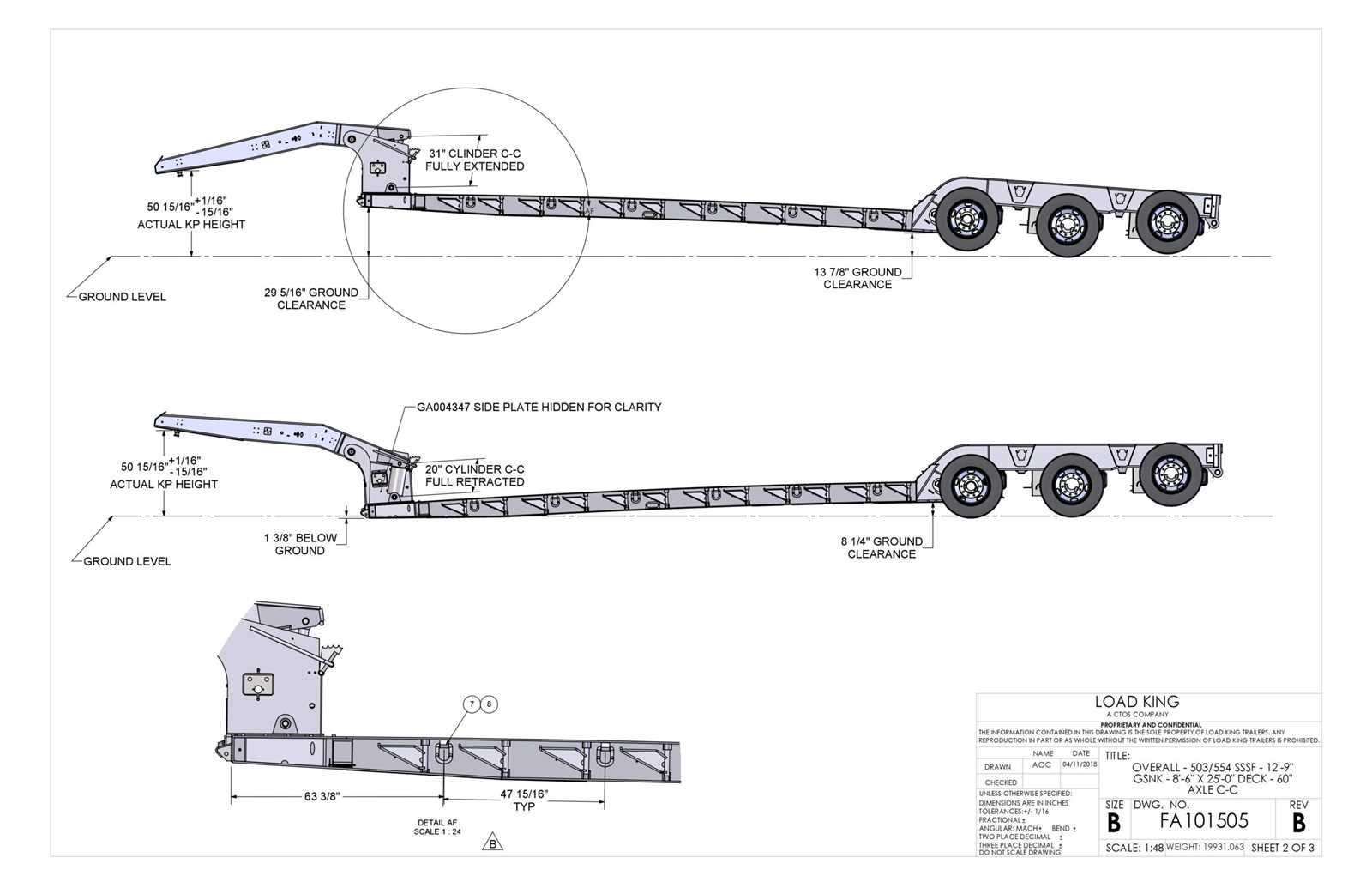 trail king lowboy parts diagram