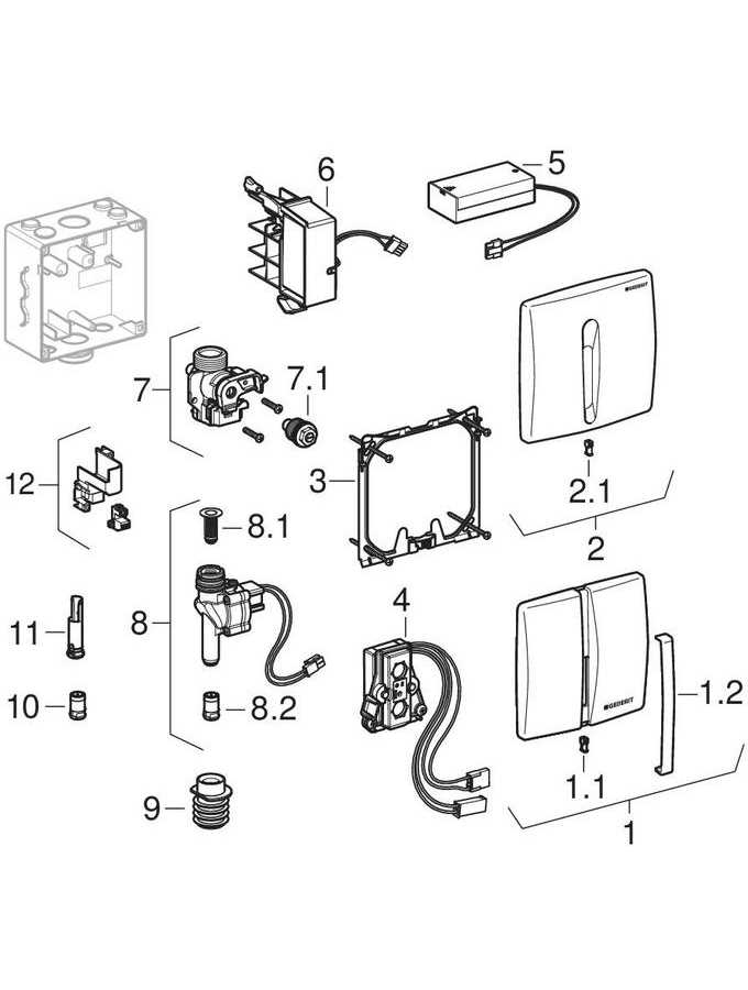 urinal parts diagram