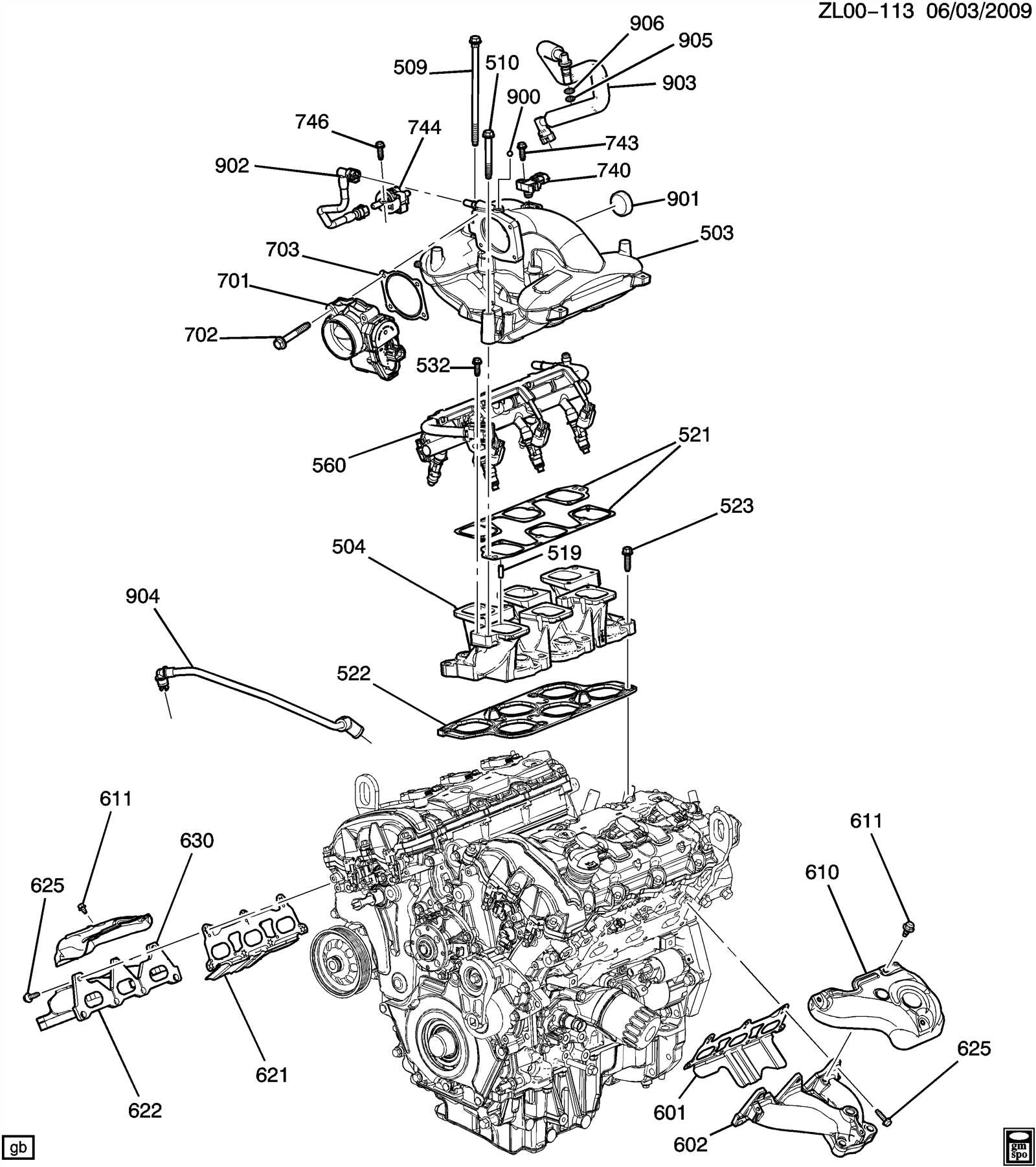 v6 engine parts diagram