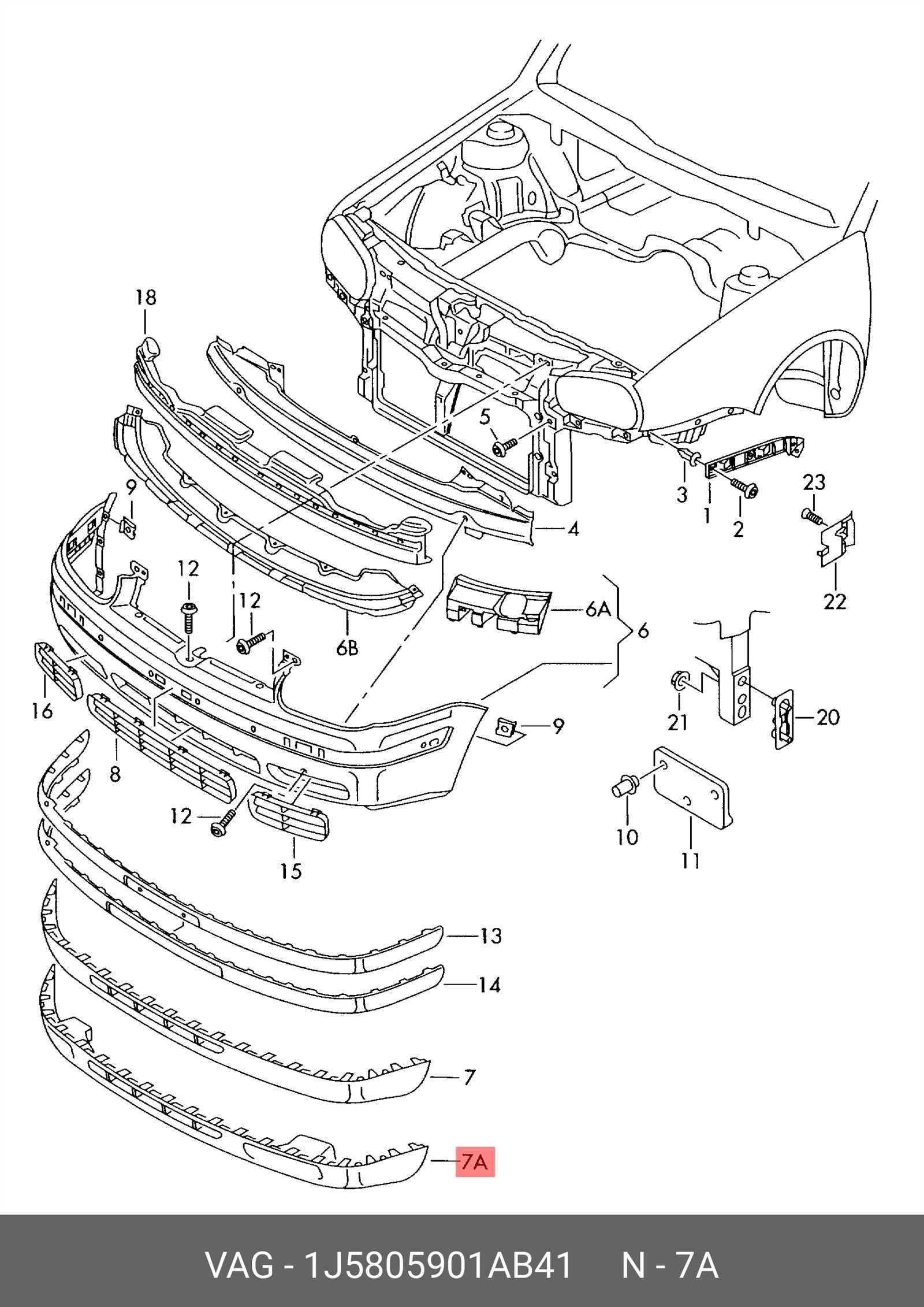 vag parts diagram