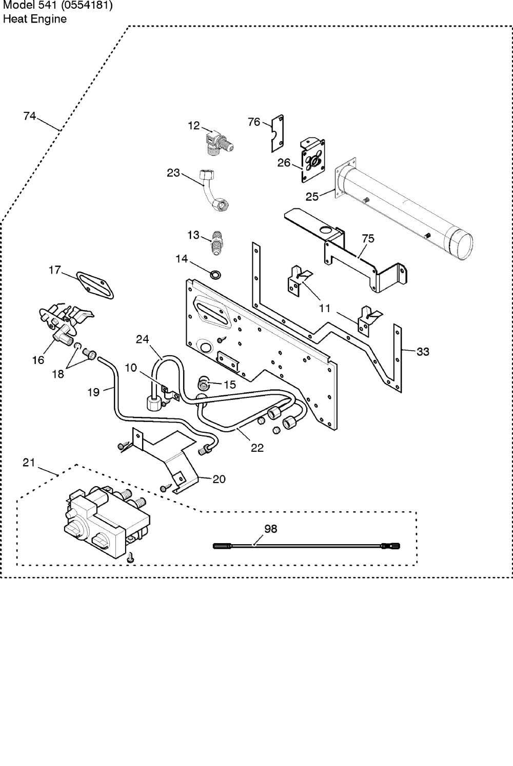 valor gas fire parts diagram