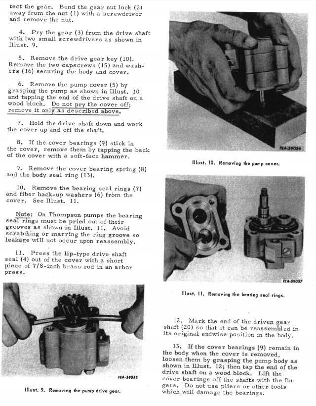 thompson pump parts diagram