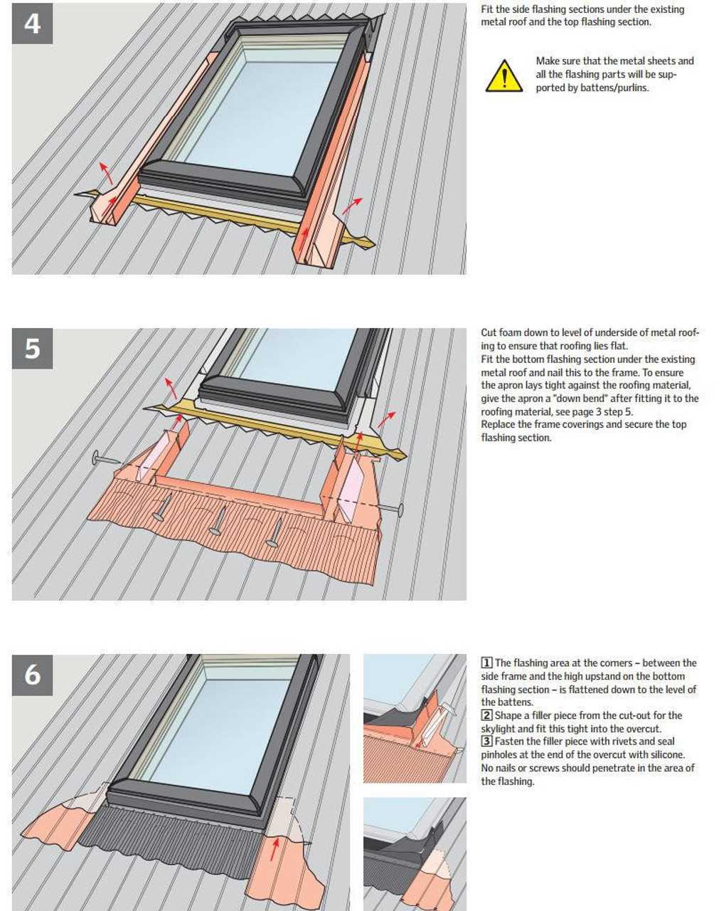 velux window parts diagram