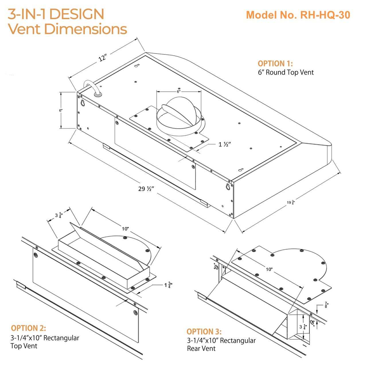 vent a hood parts diagram