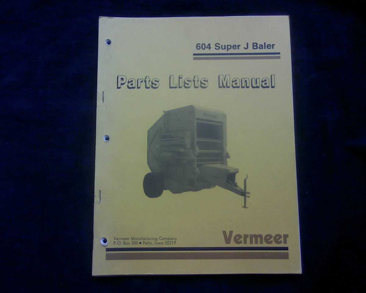 vermeer baler parts diagram