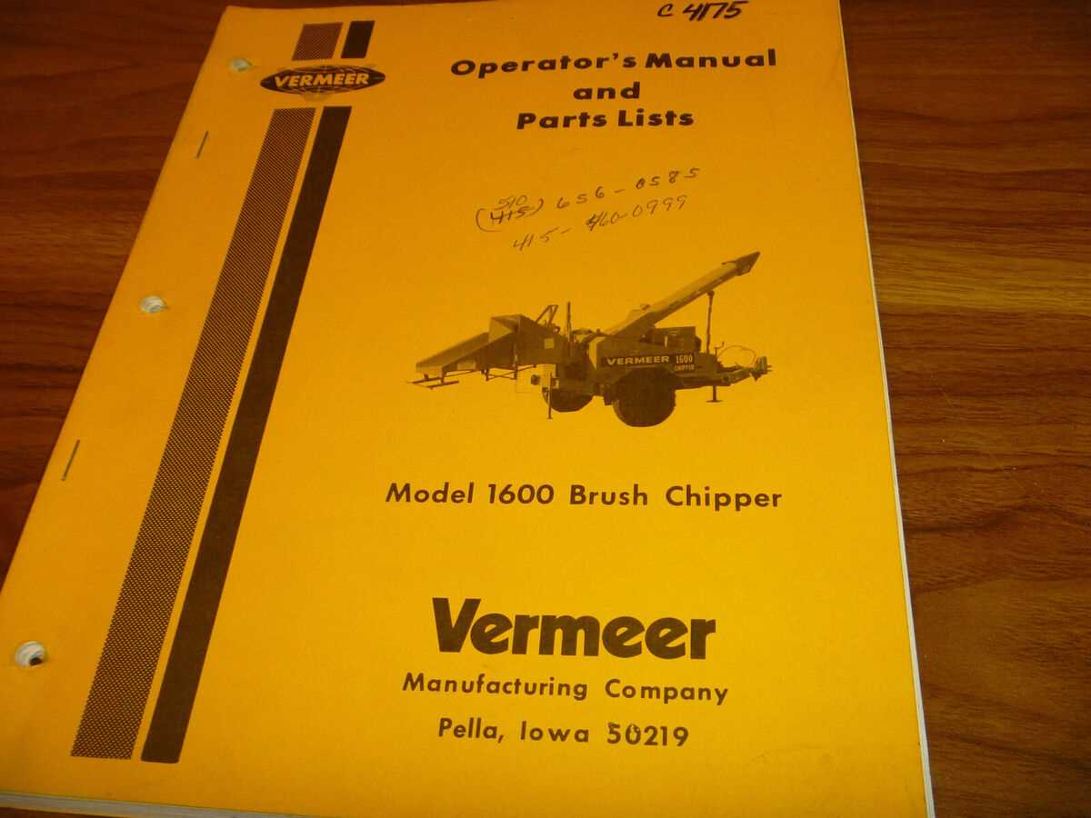 vermeer bc600xl parts diagram