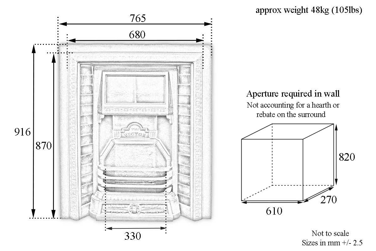 victorian fireplace parts diagram