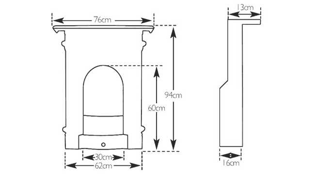 victorian fireplace parts diagram