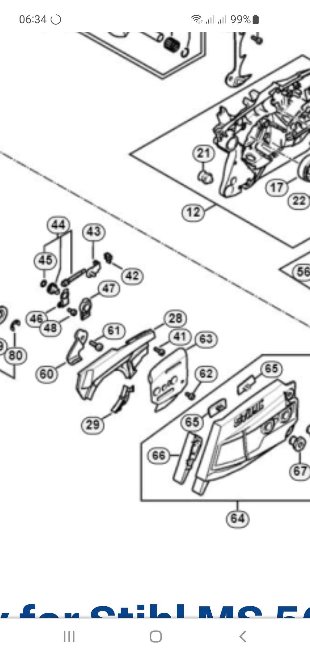 stihl 500i parts diagram