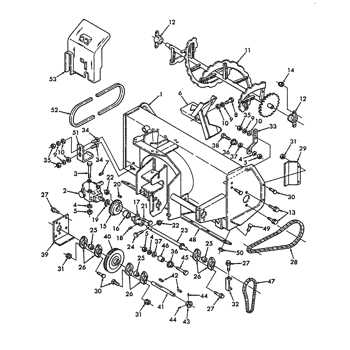 yard machine snowblower parts diagram