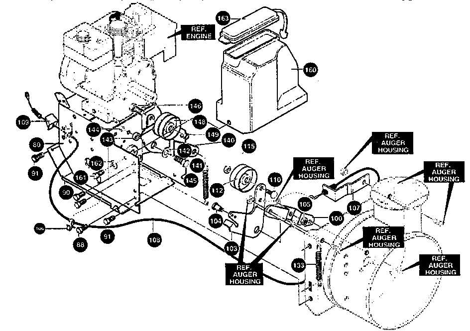 tecumseh snowblower parts diagram