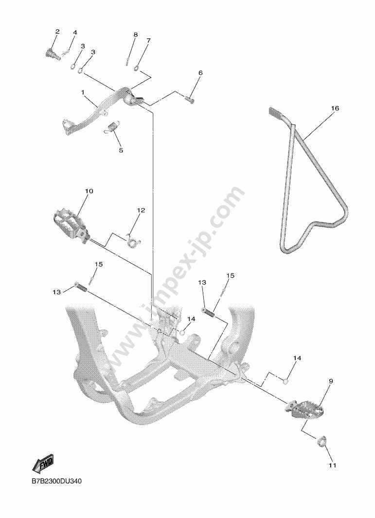 yamaha yz250f parts diagram