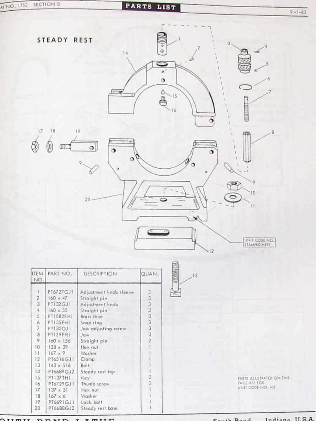 south bend 9 lathe parts diagram