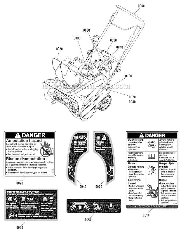 sno tek parts diagram