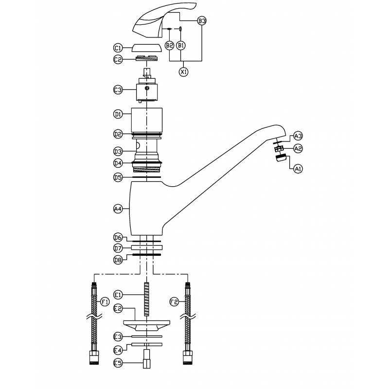 water tap parts diagram