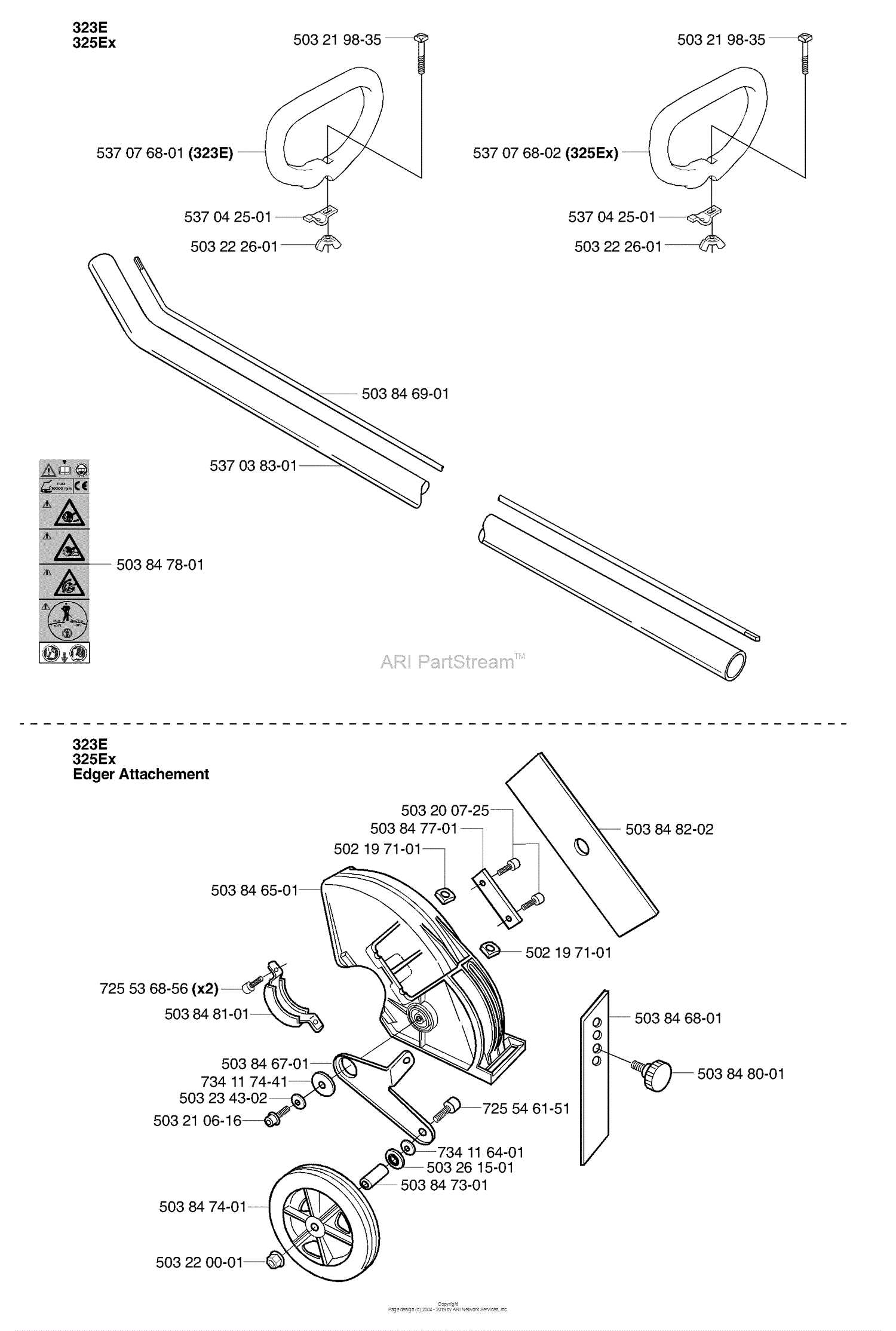 stihl edger parts diagram