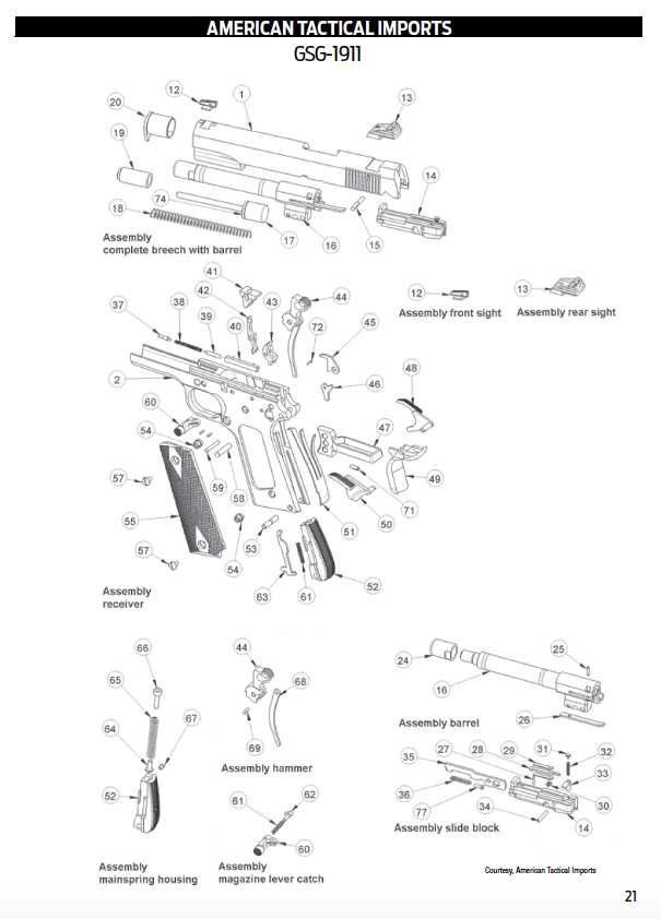 tristar shotgun parts diagram