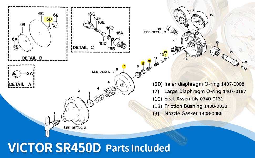 victor ca2460 parts diagram