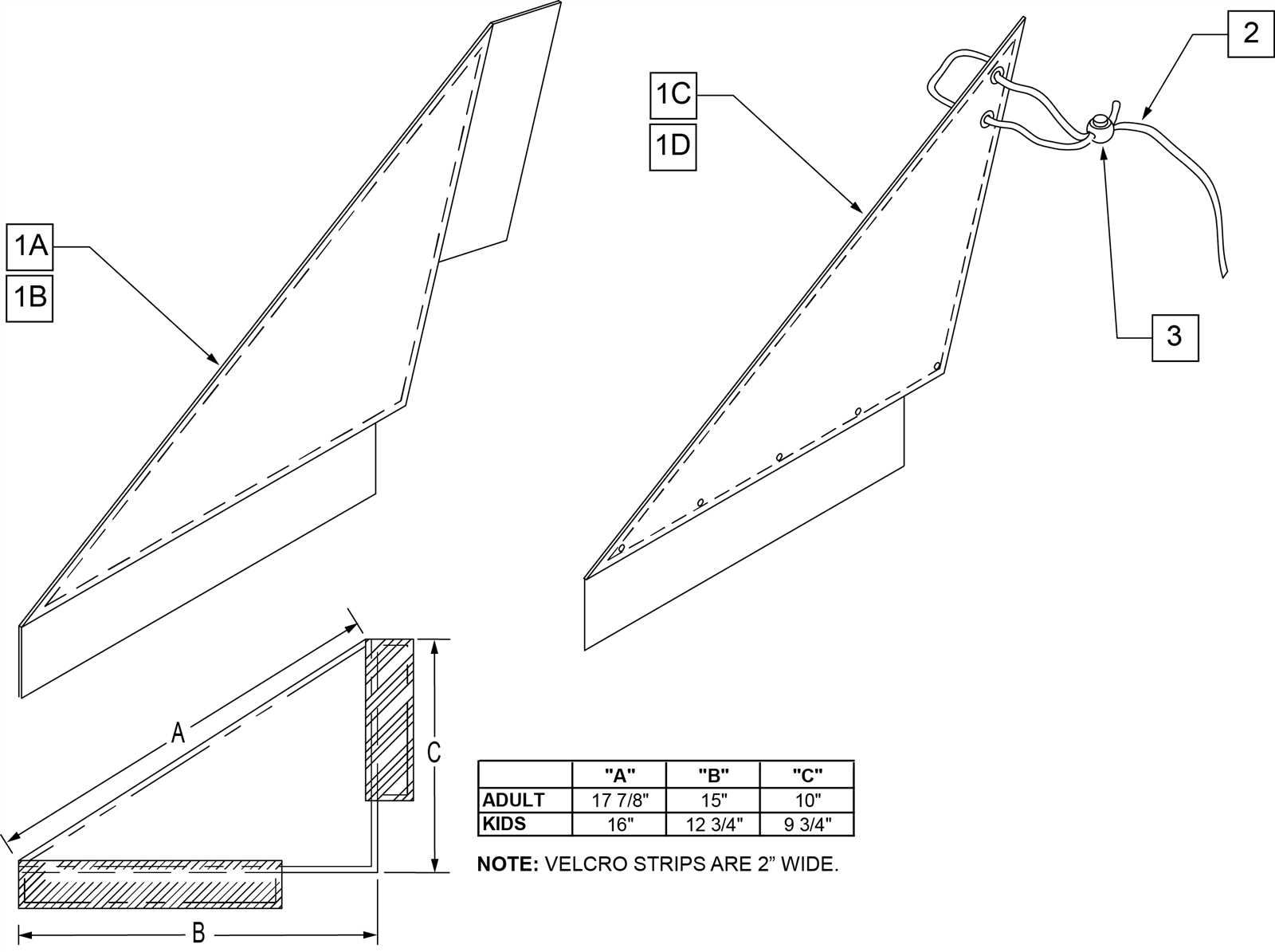 parts of fabric diagram