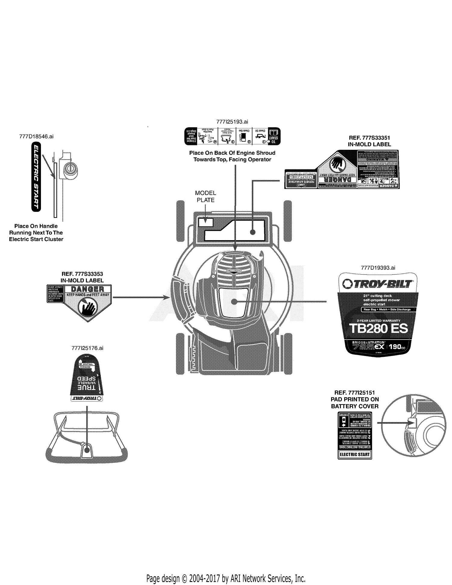 troy bilt riding mower parts diagram pdf