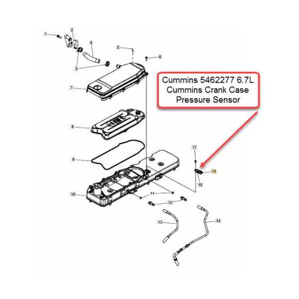 sensor location cummins isx engine parts diagram