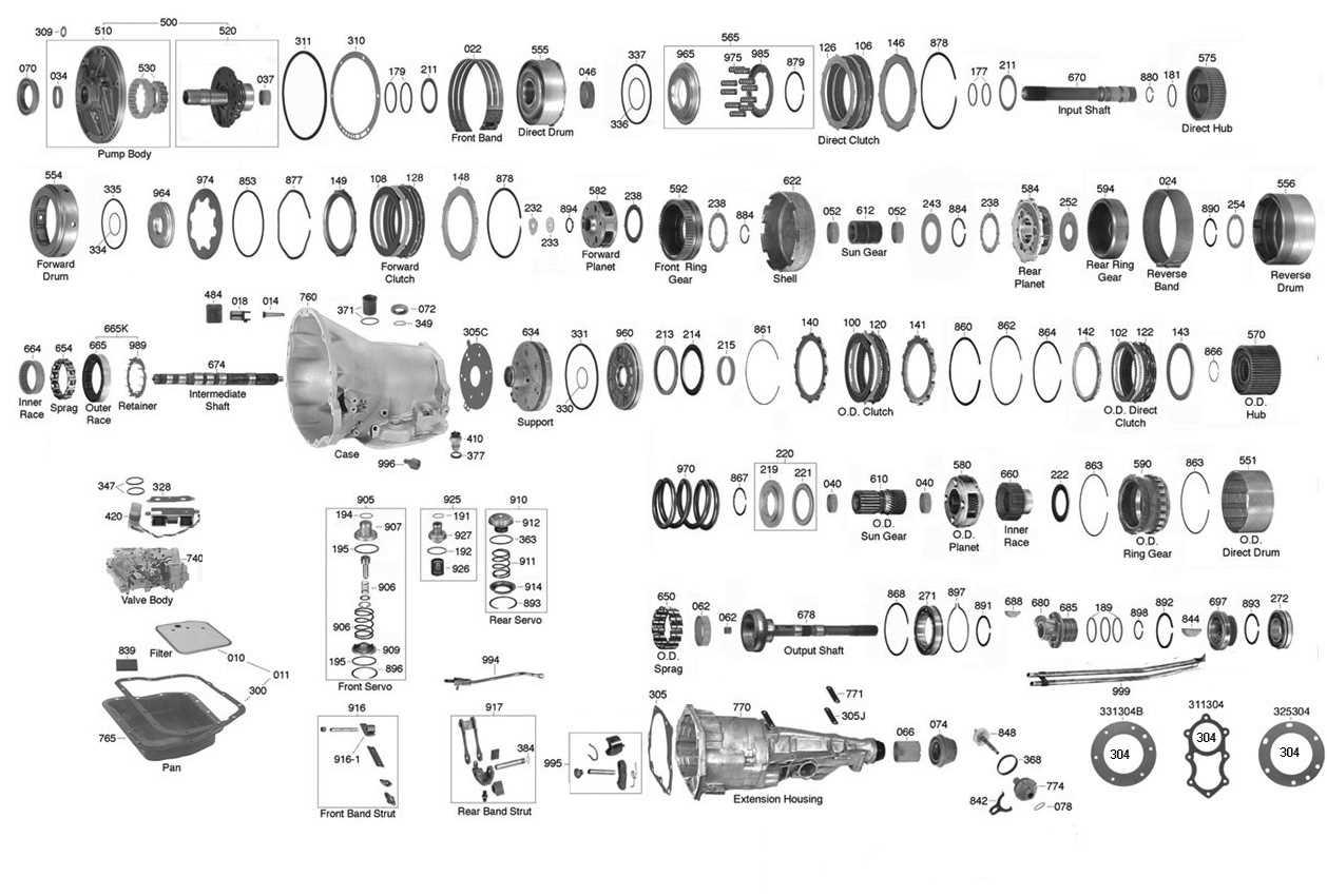 vw transmission parts diagram