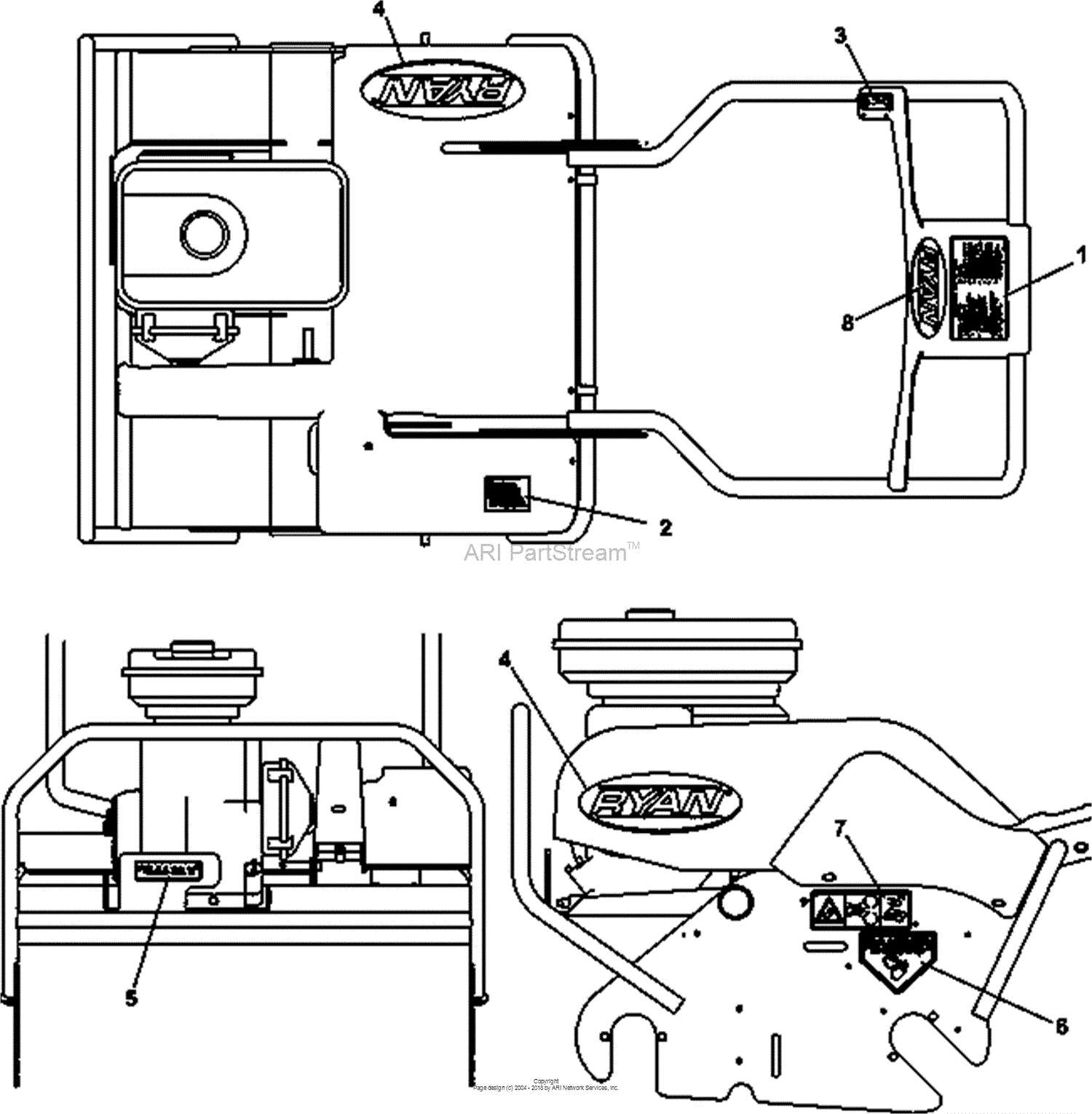 ryan lawnaire 28 parts diagram