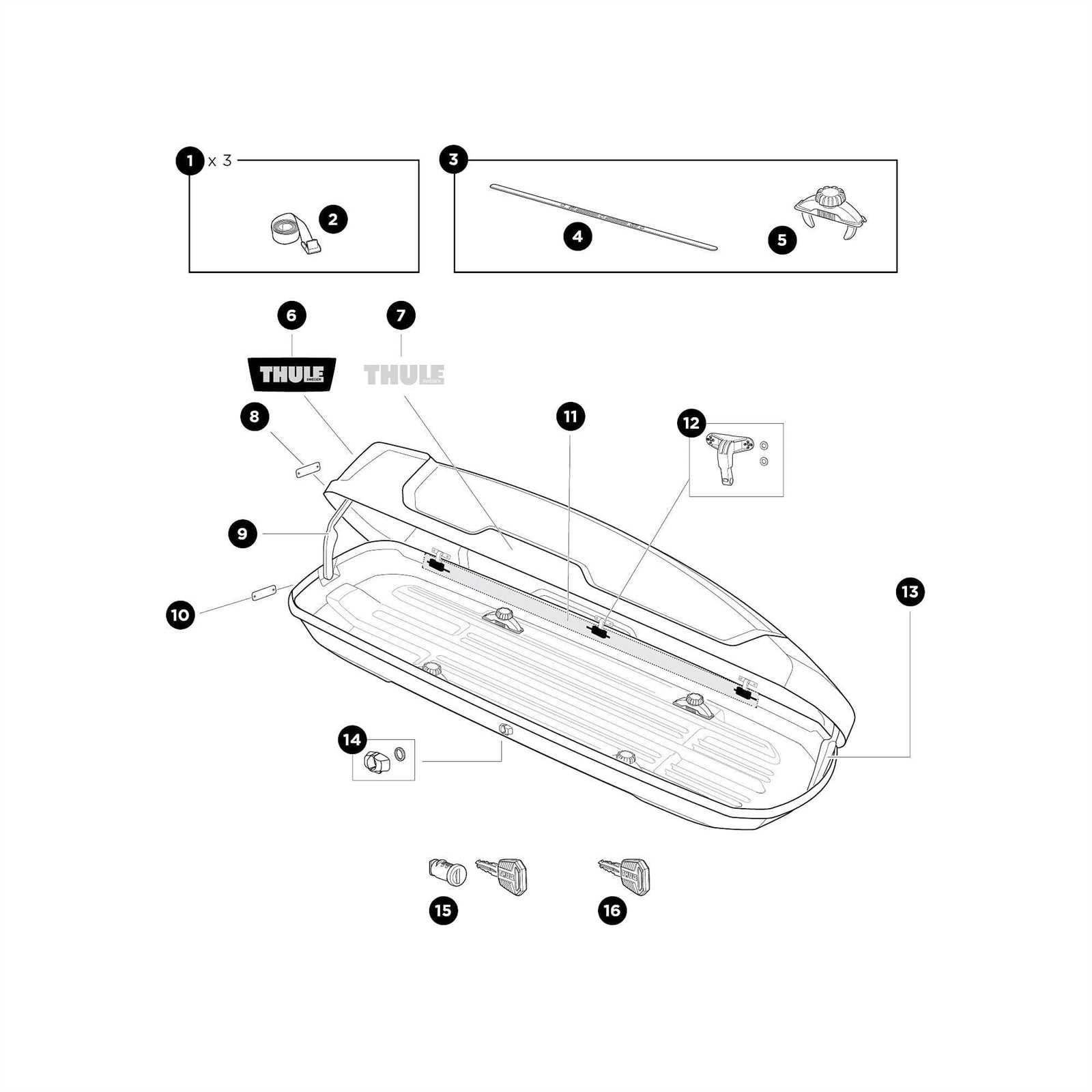 thule t2 parts diagram