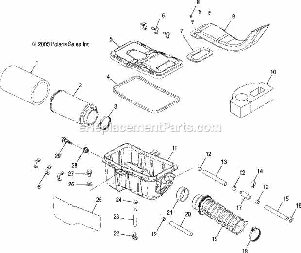 polaris 500 parts diagram